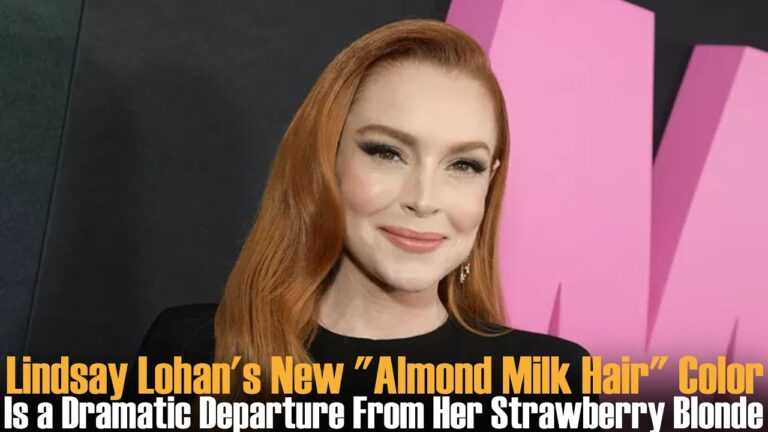 Lindsay Lohan’s New Almond Milk Hair Color