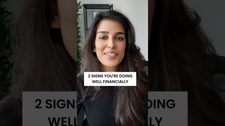 Signs you’re doing well financially